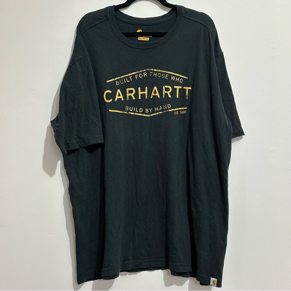 Carhartt Built for Those Who Build by Hand Graphic Tee Black 2XL VGUC